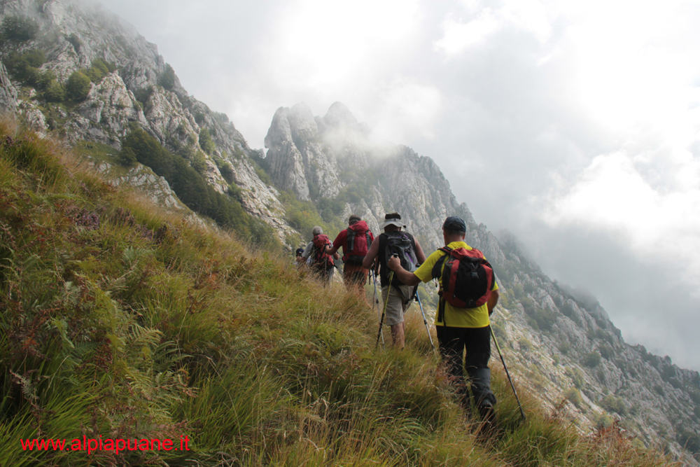 Salita alla Finestra del Grondilice, dal sentiero N.186 versante Est