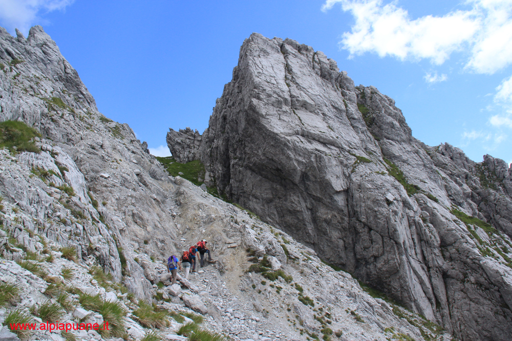 Salita alla Finestra del Grondilice dal sentiero N.186 versante ovest