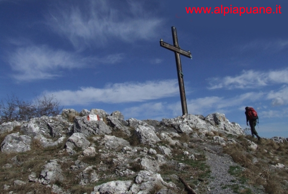 Monte Gabberi, la Croce in vetta.