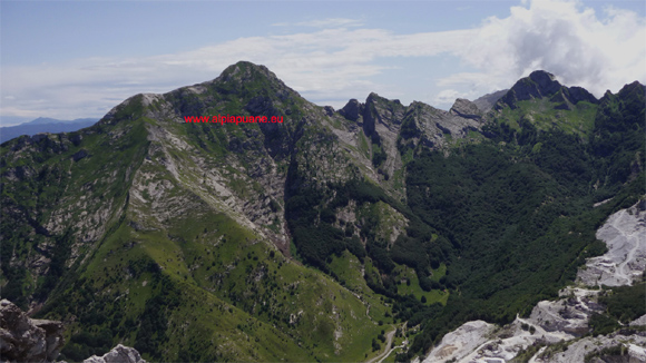 Monte Pisanino,vrduta dal Pizzo d'Uccello