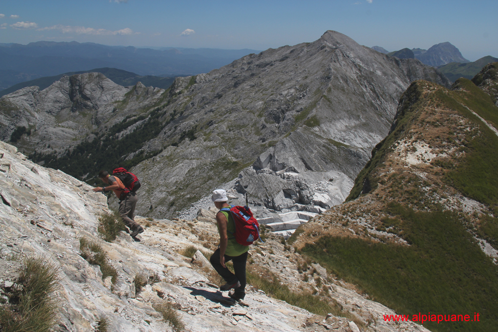 Discesa dal monte Cavallo