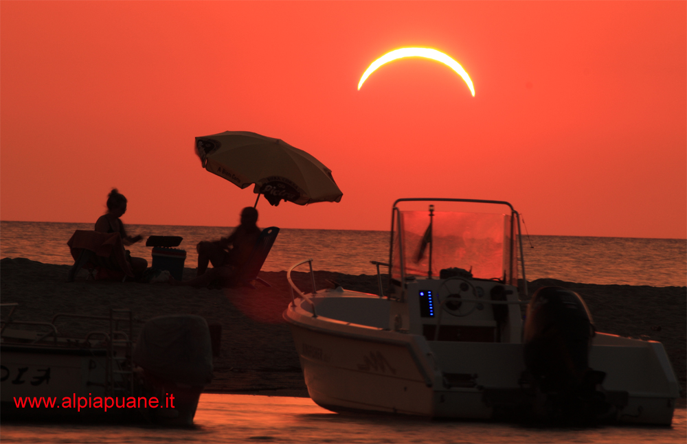 Eclissi solare 12 agosto 2026 da Bocca di Serchio