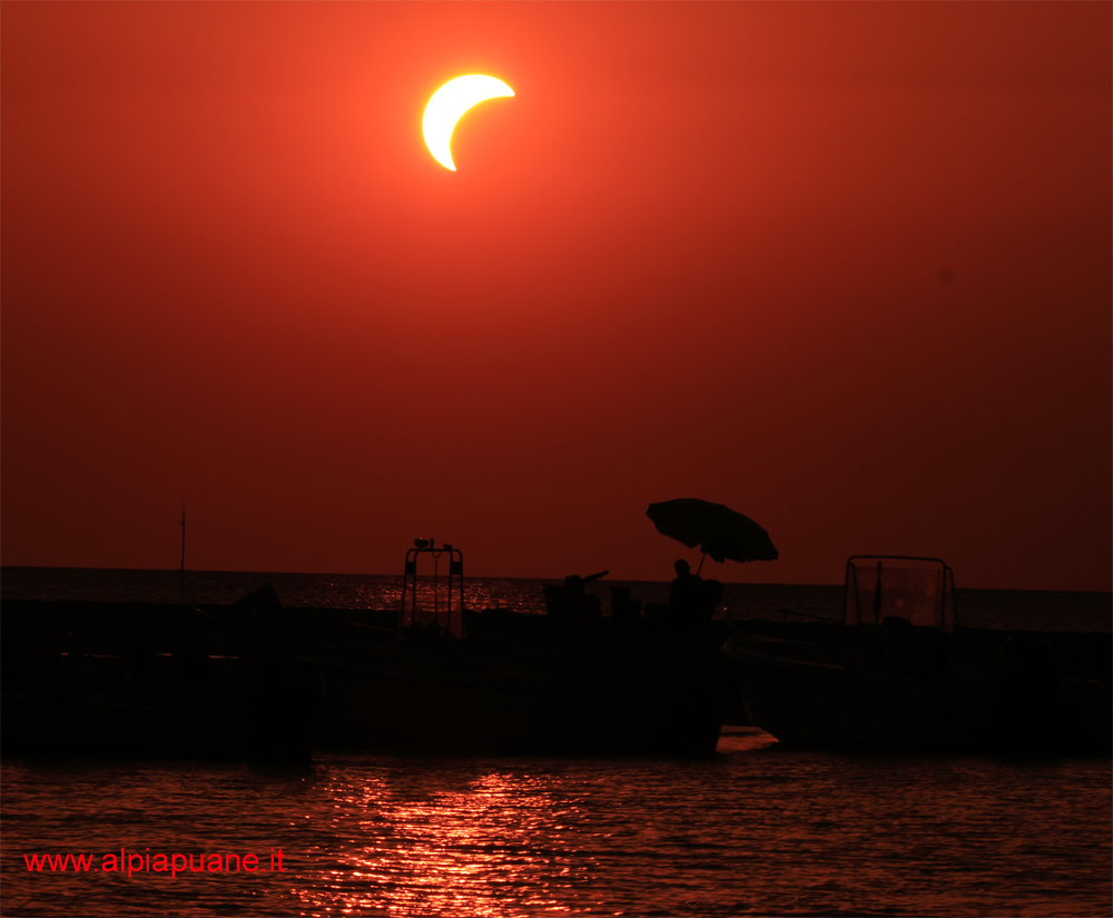 Eclissi solare 12 agosto 2026 da Bocca di Serchio