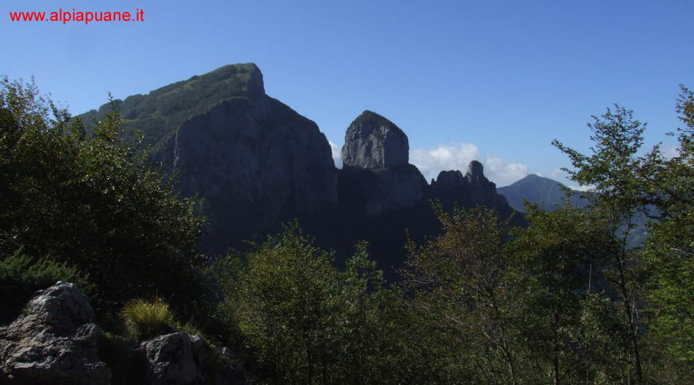 Monte Nona e Procinto dalla ferrata per il monte Forato