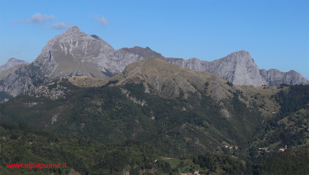 Veduta dal monte Piglione: il monte Croce e il Gruppo delle Panie