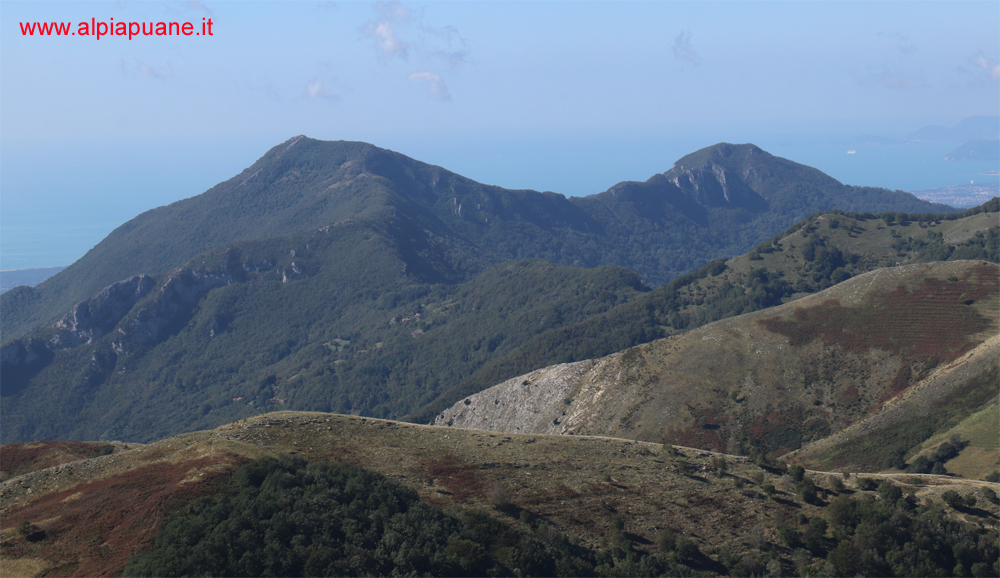 Monte Gabberi dal monte Piglione