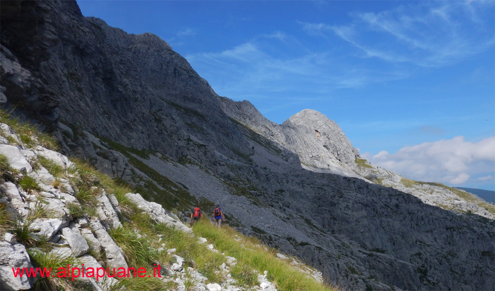 Pizzo delle Saette dal sentiero che proviene dalla Focetta del Puntone
