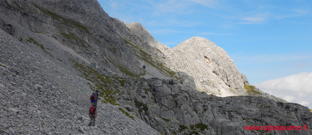 Pizzo delle Saette dal sentiero che proviene dalla Focetta del Puntone
